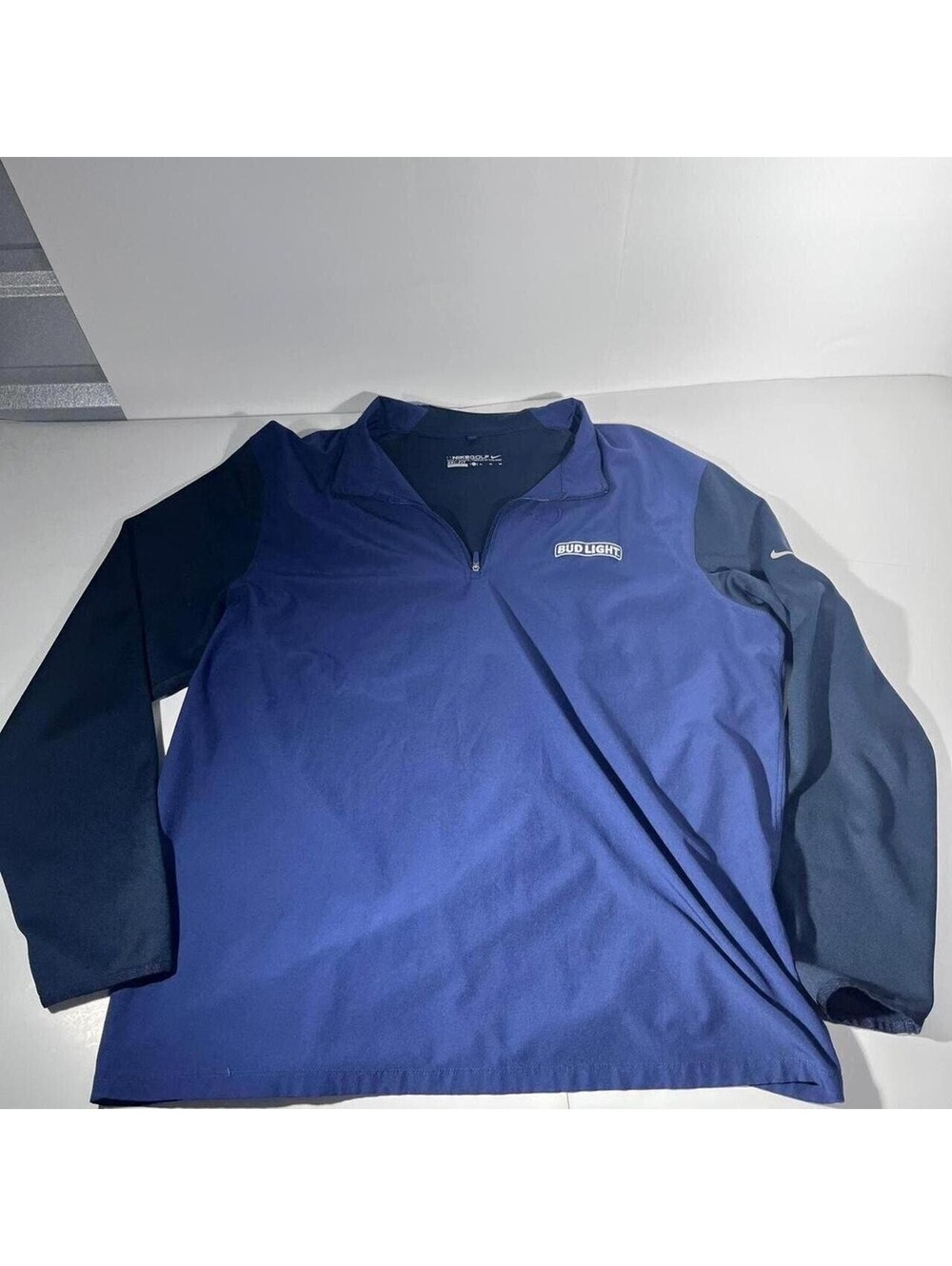 Nike Golf Dri-FIT Bud Light Colorblock Quarter Zip Men's XL